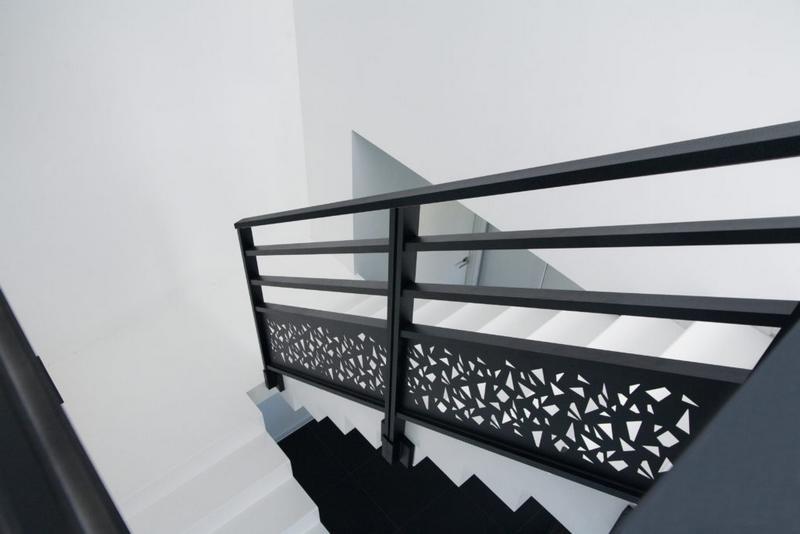 Fabrication de garde corps escalier en Alsace - Métallerie Maintenance Design